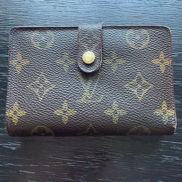 Authentic Louis Vuitton-SD0021 Monogram Canvas Kisslock Wallet - Picture 1 of 9